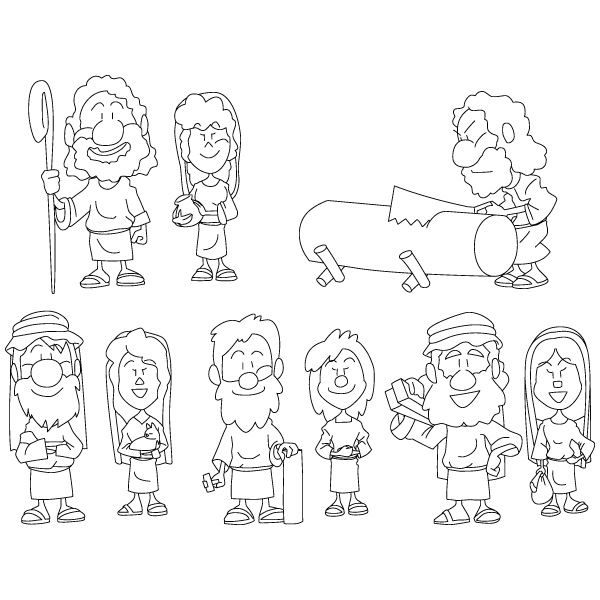 People in Noah's ark