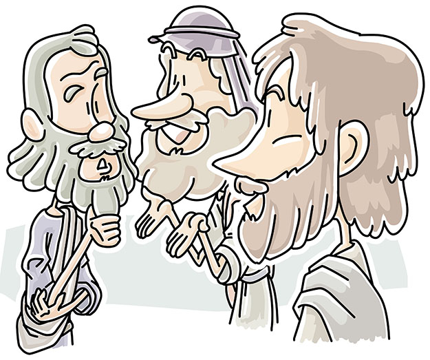 Jesus saw Philip and Nathanael