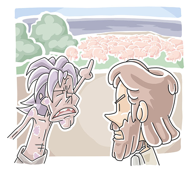 A man with unclean spirits