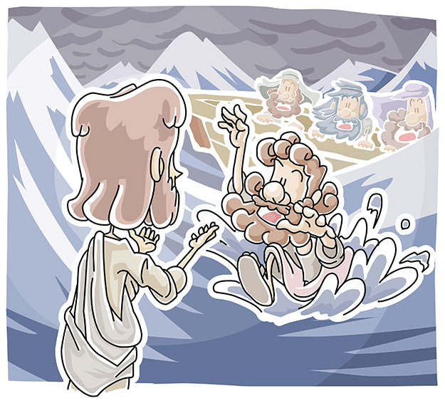 Jesus walked on the sea