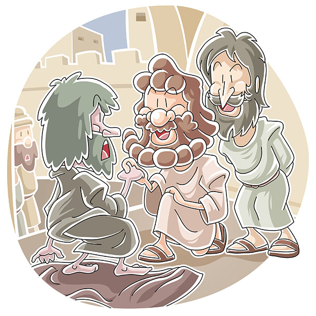 Peter and John healed a lame beggar