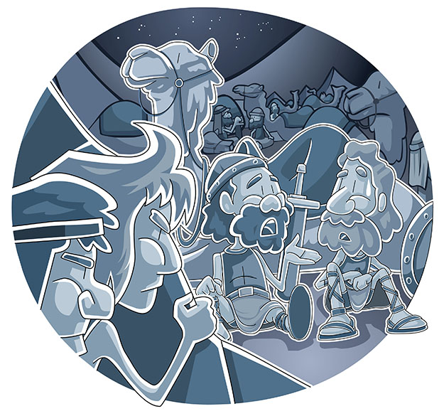 Gideon overhears Midianite's dream