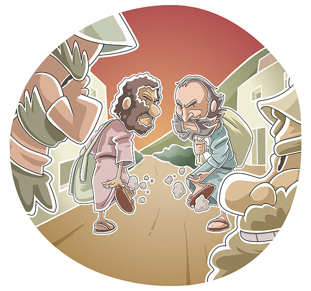 Shaking the dust off the feet