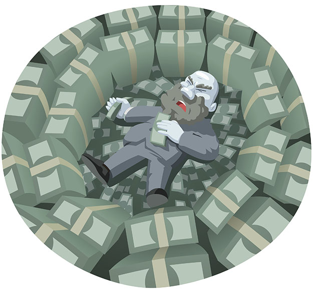 No use if you gain much money and gain no life